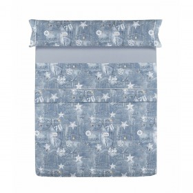 Set di Lenzuola Lois TEJANO Azzurro Osimano