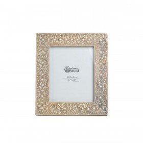 Cornice Portafoto Romimex Marrone Legno di mango 20 x 25 x 2 cm