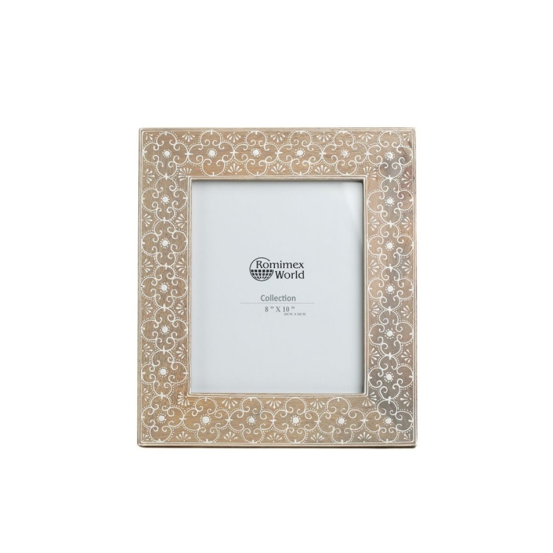 Cornice Portafoto Romimex Marrone Legno di mango 20 x 25 x 2 cm