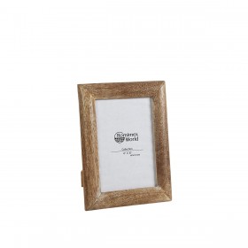 Cornice Portafoto Romimex Marrone Legno 29 x 1 x 24 cm