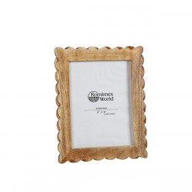 Cornice Portafoto Romimex Marrone Legno 25 x 1 x 20 cm