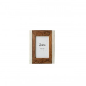 Cornice Portafoto Romimex Marrone Legno Marmo 17 x 22 x 2 cm