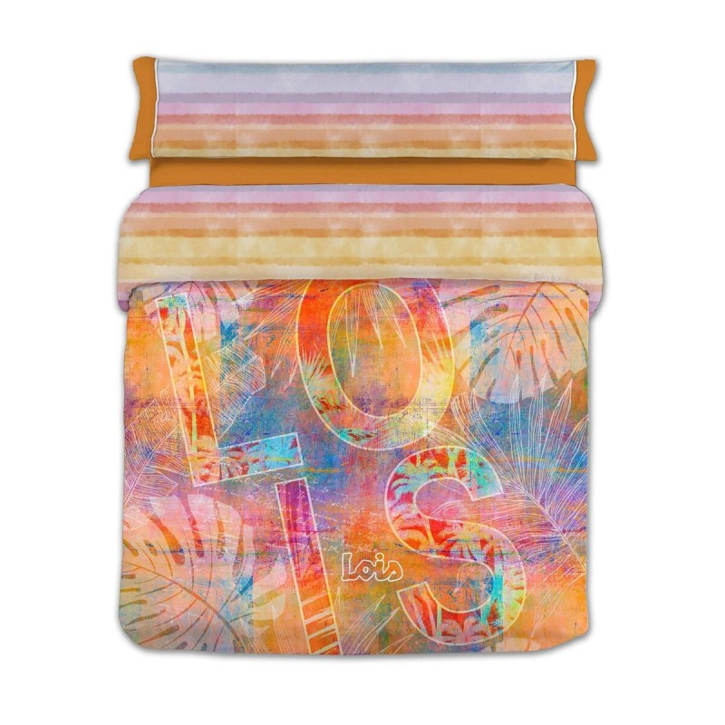 Set di copripiumino Lois CORSO P. Arancio Matrimoniale 240 x 230 cm 4 Pezzi