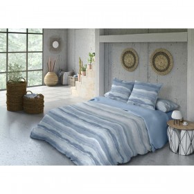 Set di copripiumino Pierre Cardin NINA Azzurro Matrimoniale 3 Pezzi