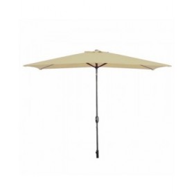Marbueno Ombrellone Acciaio 8 Stecche 200x300 cm Poliestere Marrone Giardino 10492