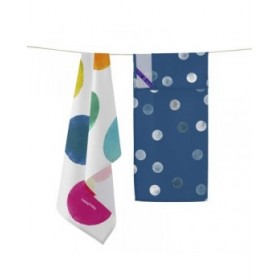 Panno da Cucina HappyFriday Confetti Multicolore 70 x 50 cm (2 Unità)