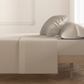 Lenzuolo Superiore Hosteline Mixcolors Terra Singolo