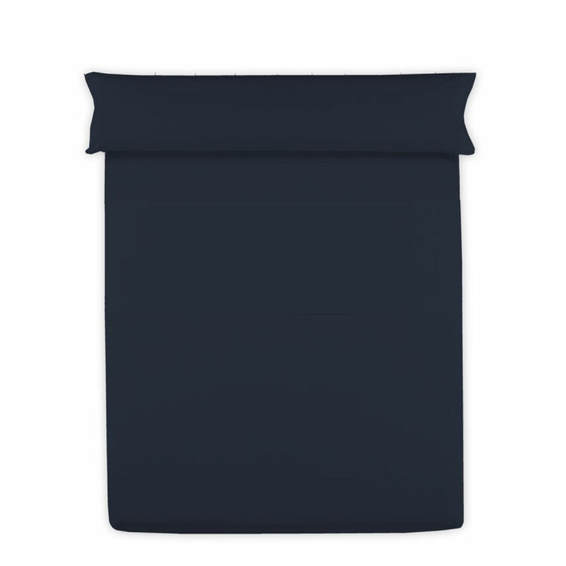 Lenzuolo Superiore Hosteline Mixcolors Blu Marino Singolo