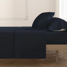 Lenzuolo Superiore Hosteline Mixcolors Blu Marino Singolo