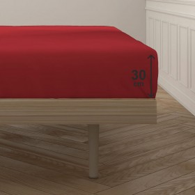 Lenzuolo con angoli aderenti Happy Home Mix Colors Rosso Piazza e mezza