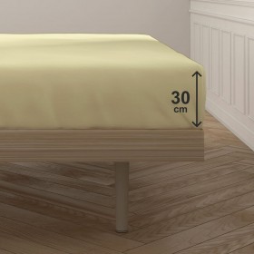 Lenzuolo con angoli aderenti Happy Home Mix Colors Giallo Piazza e mezza