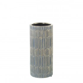 Vaso Alexandra House Living Grigio Ceramica 12 x 26 cm