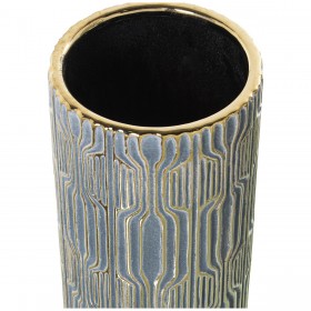 Vaso Alexandra House Living Grigio Ceramica 12 x 26 cm