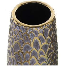 Vaso Alexandra House Living Grigio Ceramica 14 x 29 cm