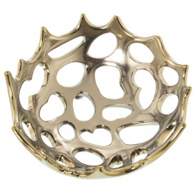 Centrotavola Alexandra House Living Dorato 20 x 8 cm