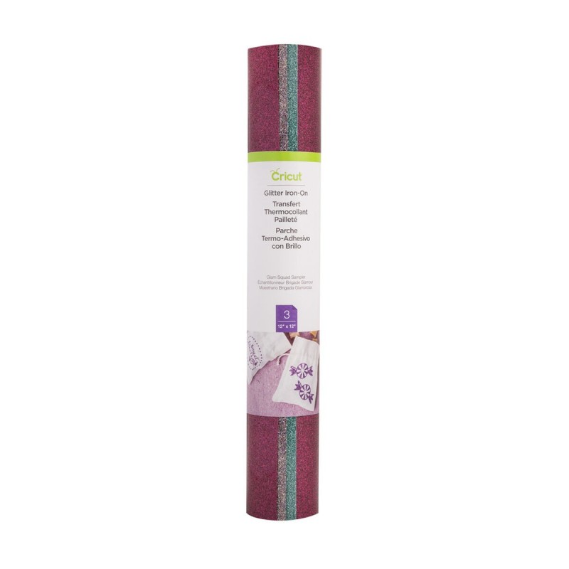 Vinile Permanente per Plotter da taglio Cricut Glam Squad Multicolore 30 x 30 cm 3 Unità