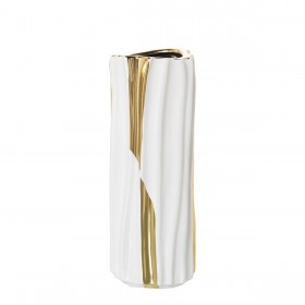 Vaso Alexandra House Living Bianco Ceramica 11 x 11 x 29 cm