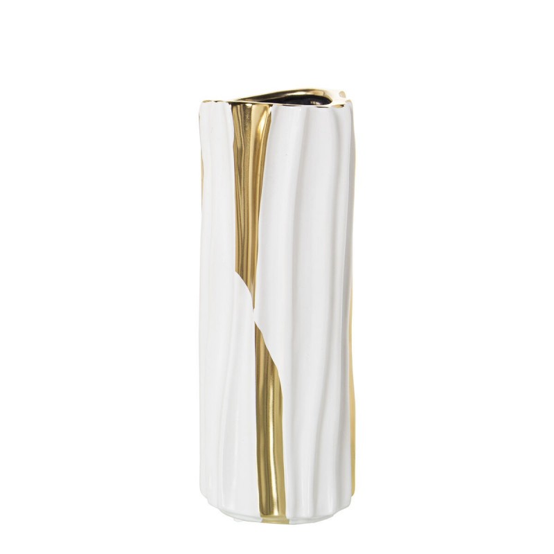 Vaso Alexandra House Living Bianco Ceramica 11 x 11 x 29 cm