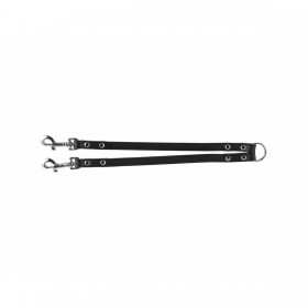 Gancio Guinzaglio 2 Cani Trixie Nero 30 cm XS/S