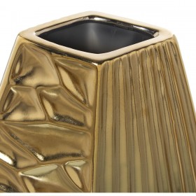 Vaso Alexandra House Living Dorato Ceramica 19 x 8 x 26 cm
