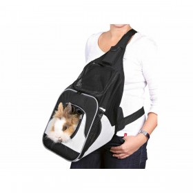 Zaino per Animali Domestici Trixie Savina Nero Grigio Poliestere 30 × 33 × 26 CM
