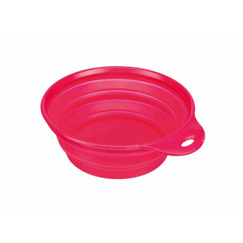 Ciotola Pieghevole per Animali Domestici Trixie Travel Silicone 1 L Verde