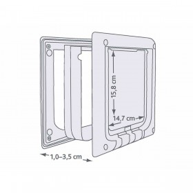 Gattaiola Trixie Bianco Plastica 21,1 × 24,4 CM