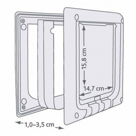 Gattaiola Trixie Bianco Plastica 21,1 × 24,4 CM