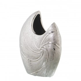 Vaso Alexandra House Living Argentato Ceramica 9 x 18 x 22 cm