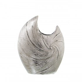 Vaso Alexandra House Living Argentato Ceramica 18 x 8 x 22 cm