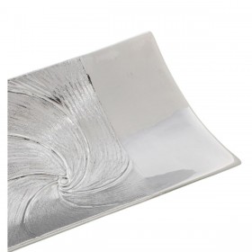 Centrotavola Alexandra House Living Argentato Ceramica 7 x 37 x 22 cm