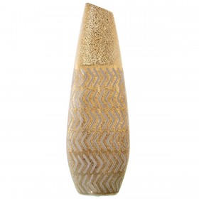 Vaso Alexandra House Living Dorato Ceramica 10 x 15 x 45 cm