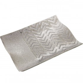 Centrotavola Alexandra House Living Argentato Ceramica 4 x 30 x 22 cm