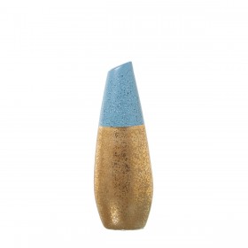 Vaso Alexandra House Living Azzurro Ceramica 12 x 7 x 35 cm