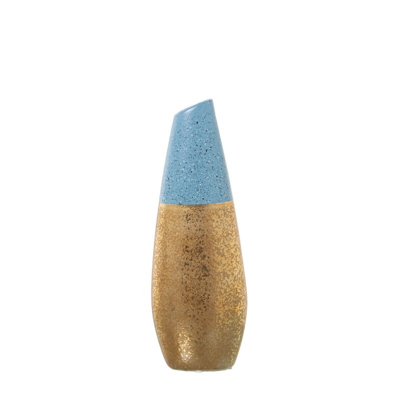 Vaso Alexandra House Living Azzurro Ceramica 12 x 7 x 35 cm
