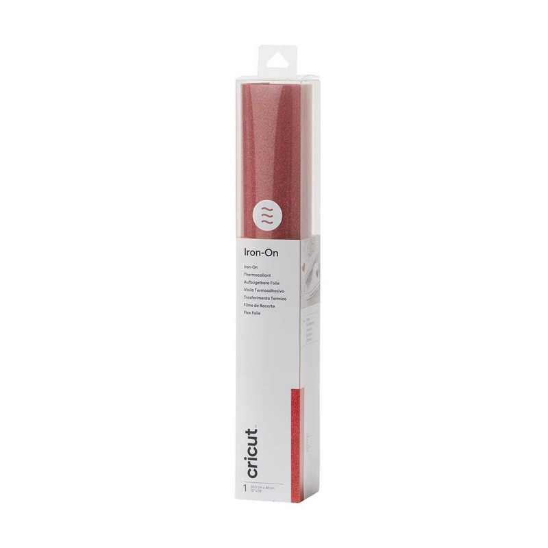 Vinile Permanente per Plotter da taglio Cricut Glttr Io Rosso