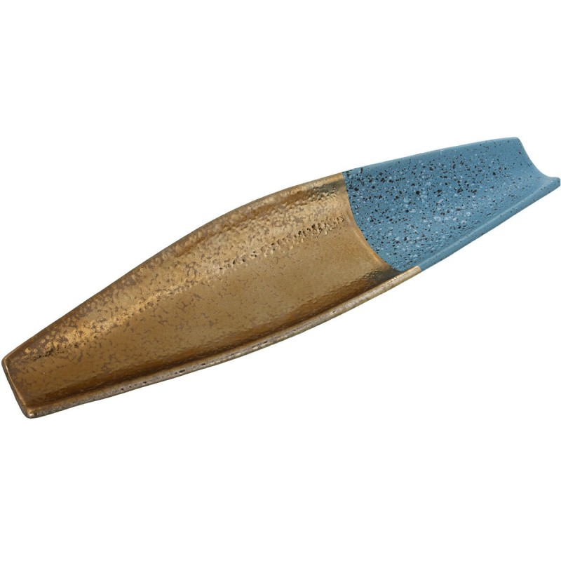 Centrotavola Alexandra House Living Azzurro Dorato 50 x 14 x 5 cm