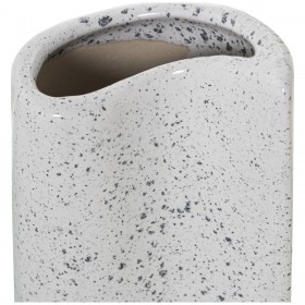 Vaso Alexandra House Living Bianco Argentato Ceramica 10 x 10 x 31 cm