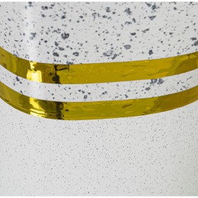 Vaso Alexandra House Living Bianco Argentato Ceramica 10 x 10 x 31 cm
