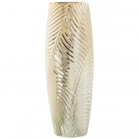 Vaso Alexandra House Living Dorato Ceramica 14 x 15 x 36 cm