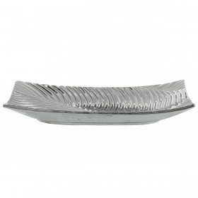 Centrotavola Alexandra House Living Argentato Ceramica 6 x 33 x 18 cm