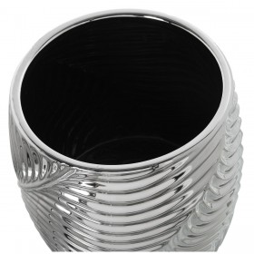 Vaso Alexandra House Living Argentato Ceramica 19 x 19 x 17 cm