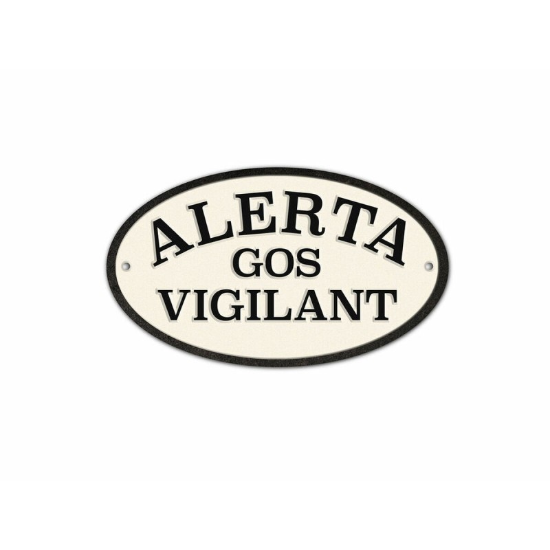 Distintivo Magnet & Steel Alerta Gos Vigilant 16,3 x 9,5 cm