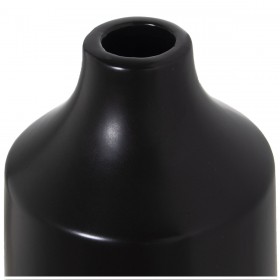 Vaso Alexandra House Living Nero Dorato Ceramica 13 x 13 x 35 cm