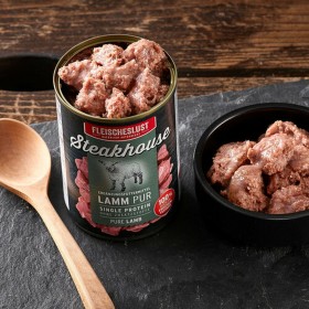 Cibo umido Fleischeslust Pure 800 gr Agnello