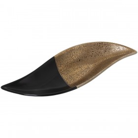 Centrotavola Alexandra House Living Nero Dorato 41 x 14 x 6 cm