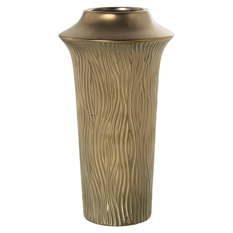 Vaso Alexandra House Living Dorato Ceramica 15 x 16 x 29 cm