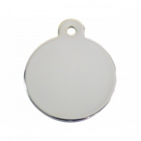 Targhetta per collana Imarc Circle Argentato