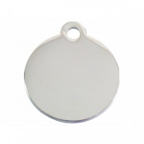 Targhetta per collana Imarc Circle Argentato