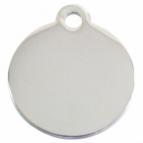 Targhetta per collana Imarc Circle Argentato